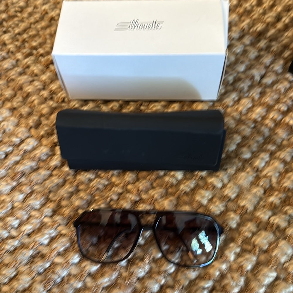 Silhouette midtown brown men’s sunglasses  new in box